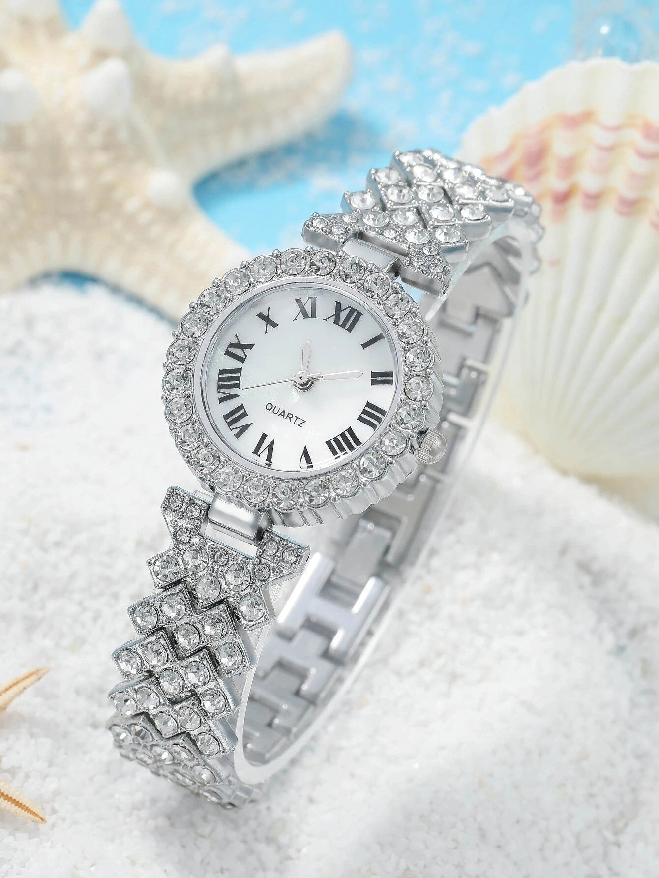 Women's Fashion Watch Gift Full Diamond Versatile High-grade Quartz Watch