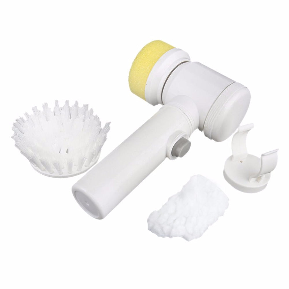 Electric cleaning brush 5-in-1 handheld – cordless ABS handle design