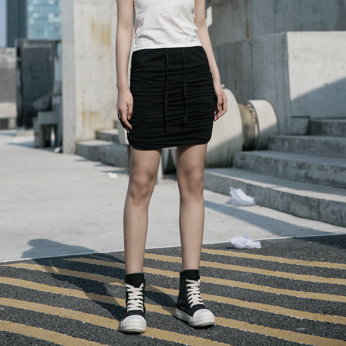 Playful pleated skirt