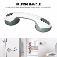 Bathroom suction grab bar safety handle – ribbed grip anti-slip handle detail