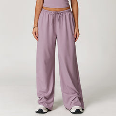Brushed Trousers Pendant Wide Leg Loose Casual Pants For Women