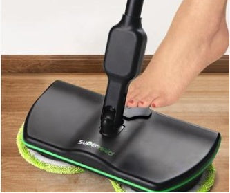 Cordless electric rotating mop floor cleaner – 2 scrubbing 2 microfiber pads