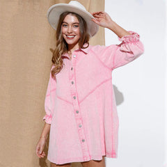 Women's Fashion Loose Lantern Sleeve Shirt