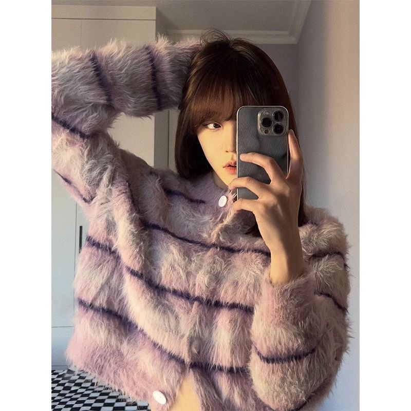 Small Short Coat Soft Glutinous Long Wool Top