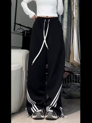 American Retro Design Men And Women Ins Wide-leg Pants