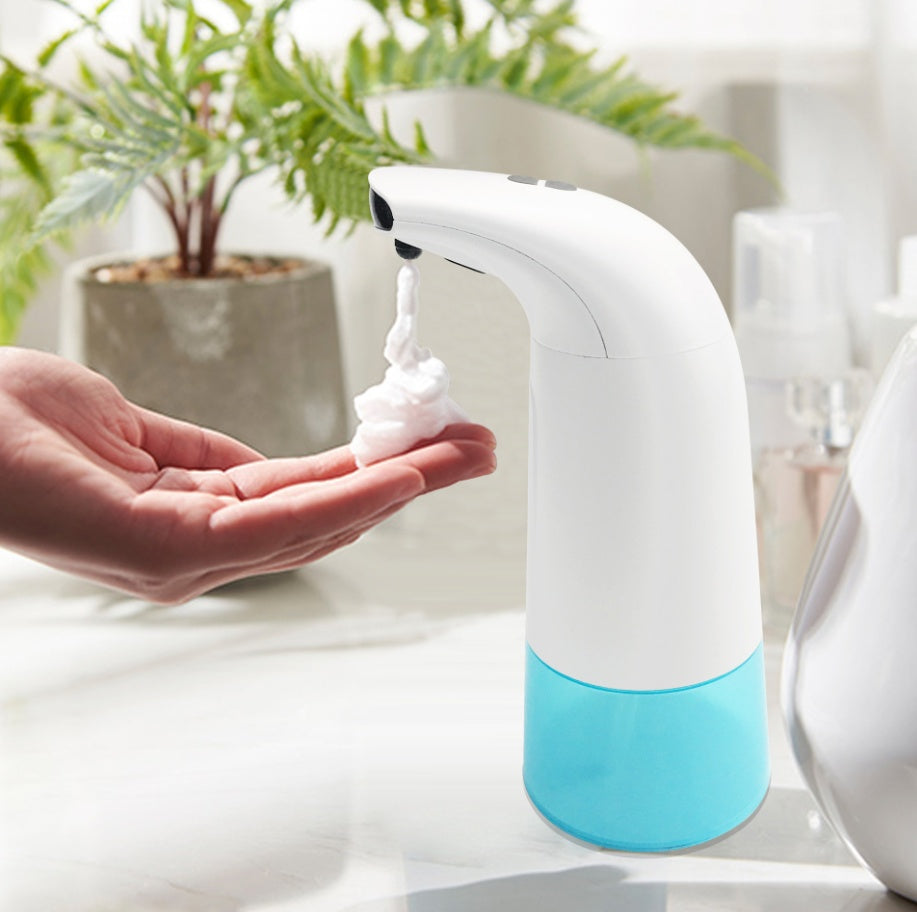 Foaming soap dispenser automatic sensor – 250ml 2-gear ABS white front view