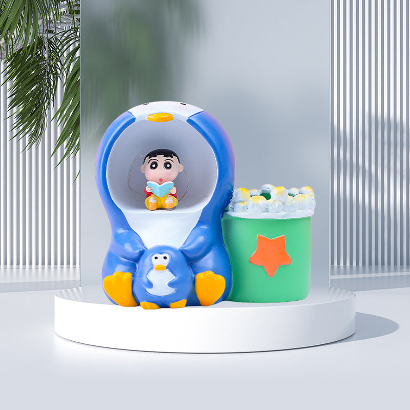 Cute resin pen holder desk decoration – gift for students USA Europe