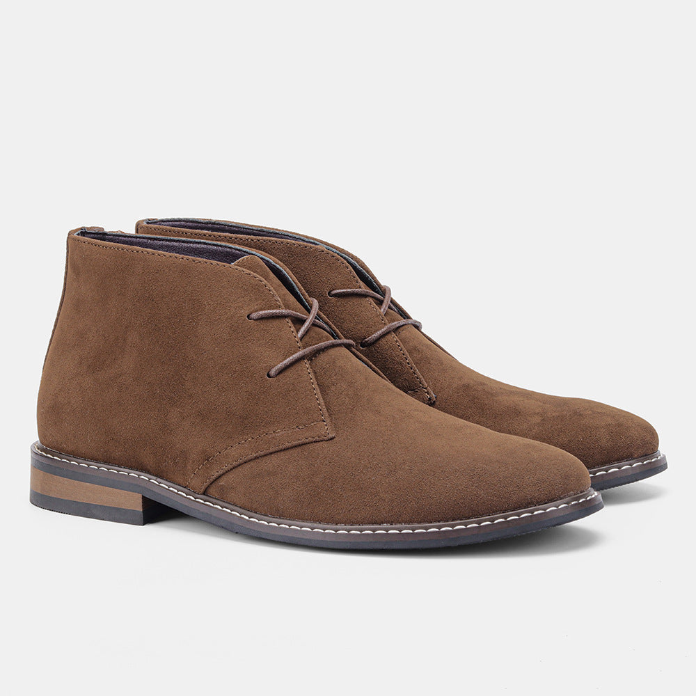 Desert Martin boots for men – front lace-up secure fit detail
