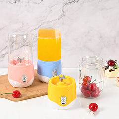 Portable mini blender juicing cup – 400ml USB rechargeable juicer front view