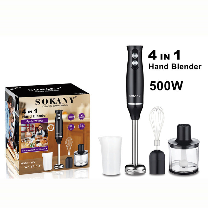 Electric hand blender 700W egg beater – 7-in-1 immersion stick front view