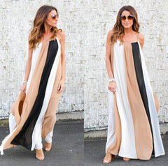 Large size loose slim casual dress