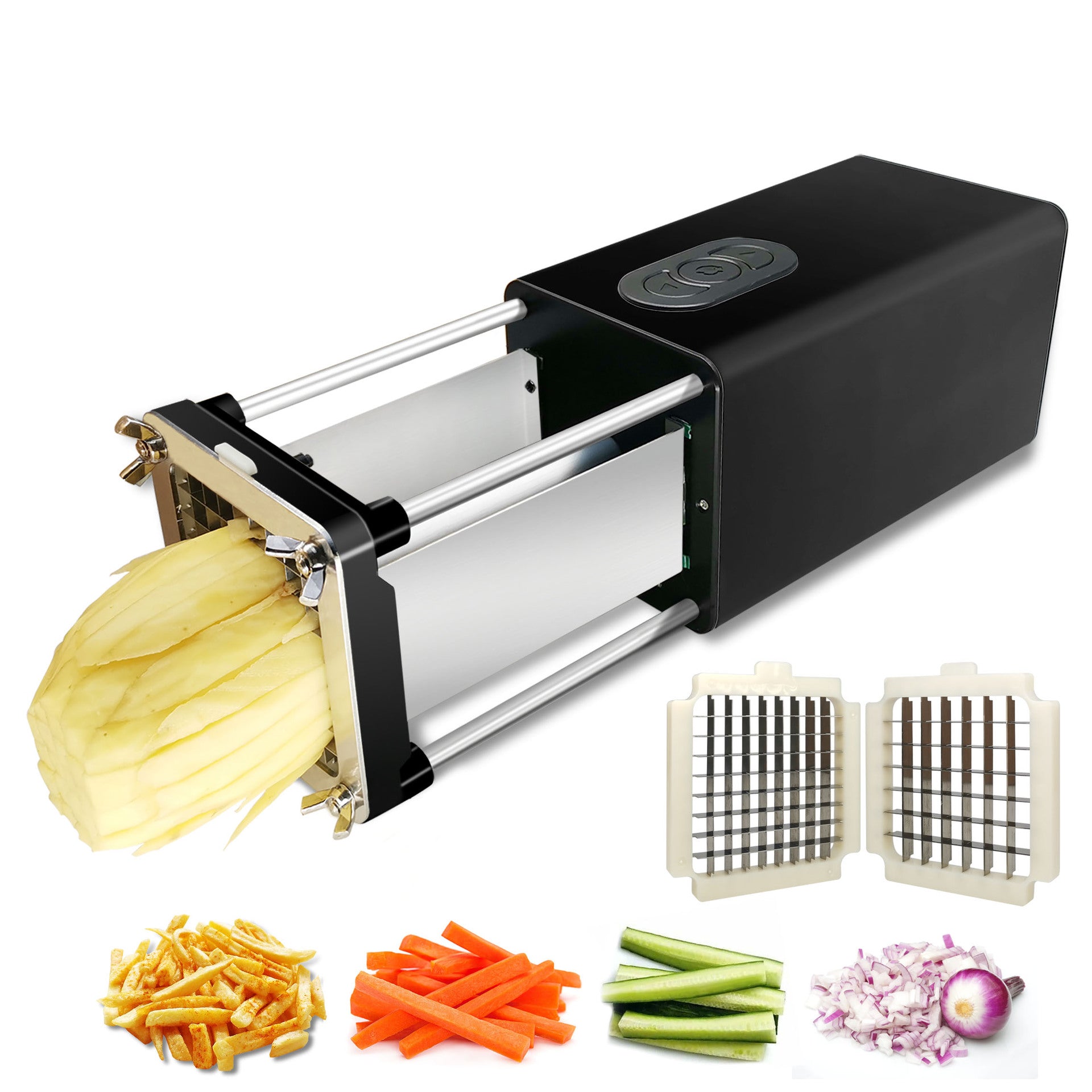 Electric french fry cutter machine – Pick N Drop kitchen gift USA Europe