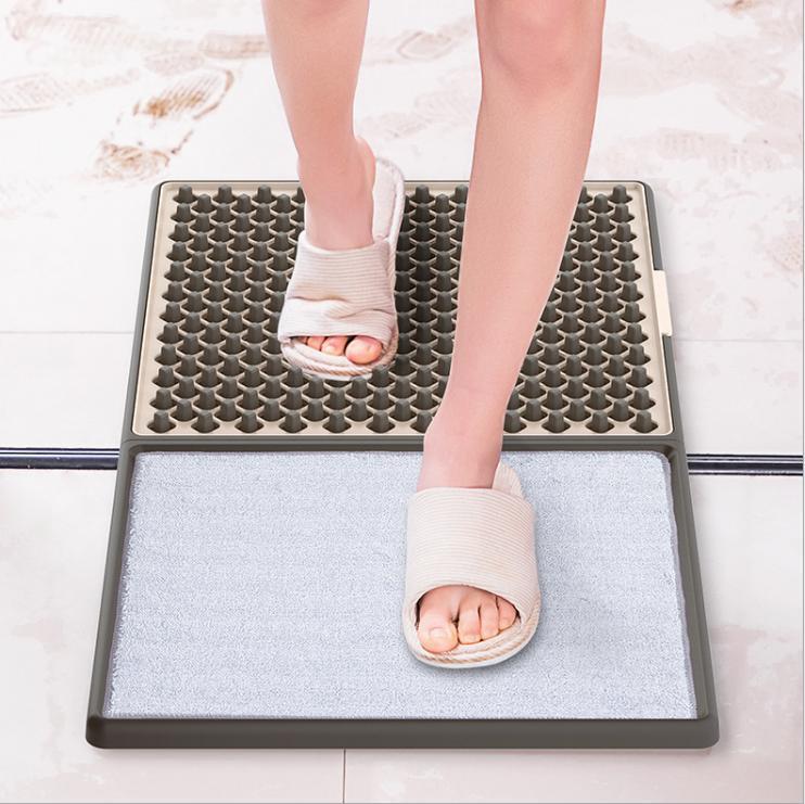 Bathroom anti-slip mat microfiber PVA – 6 layer construction detail