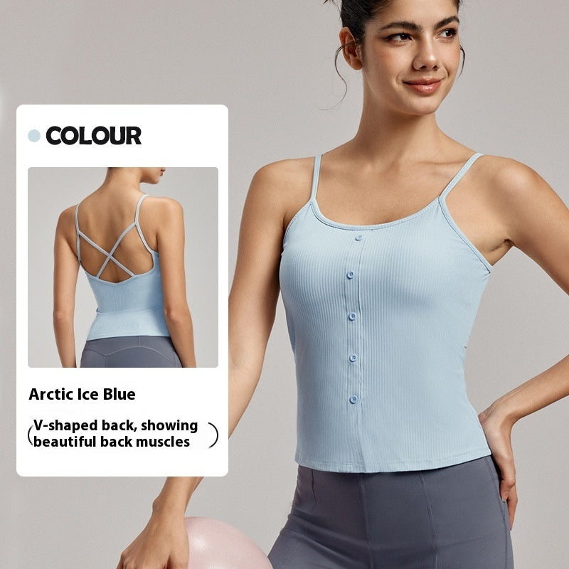 Sexy Beauty Back Spaghetti Strap Bra Slim Vest