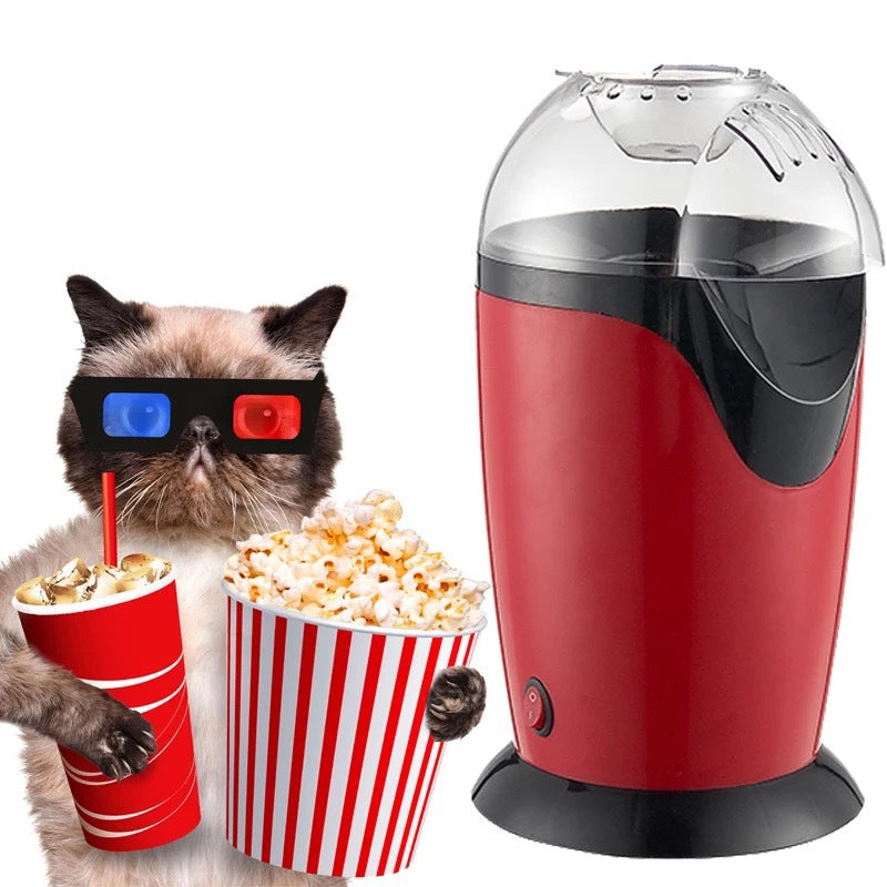 Mini popcorn maker machine for home – quiet aluminum turbine chamber