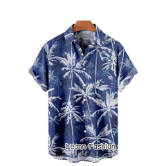 Hawaiian Vacation Clothing Men's Fashion Beach Style Shirt