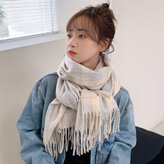 All-match Warm Ins Student Net Red Scarf