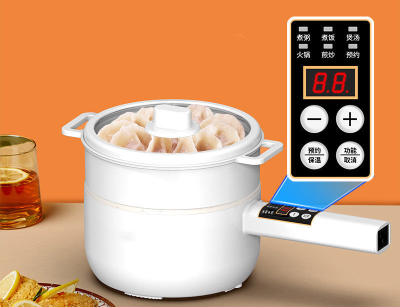 Multifunctional electric hot pot cooker – student dormitory small space use