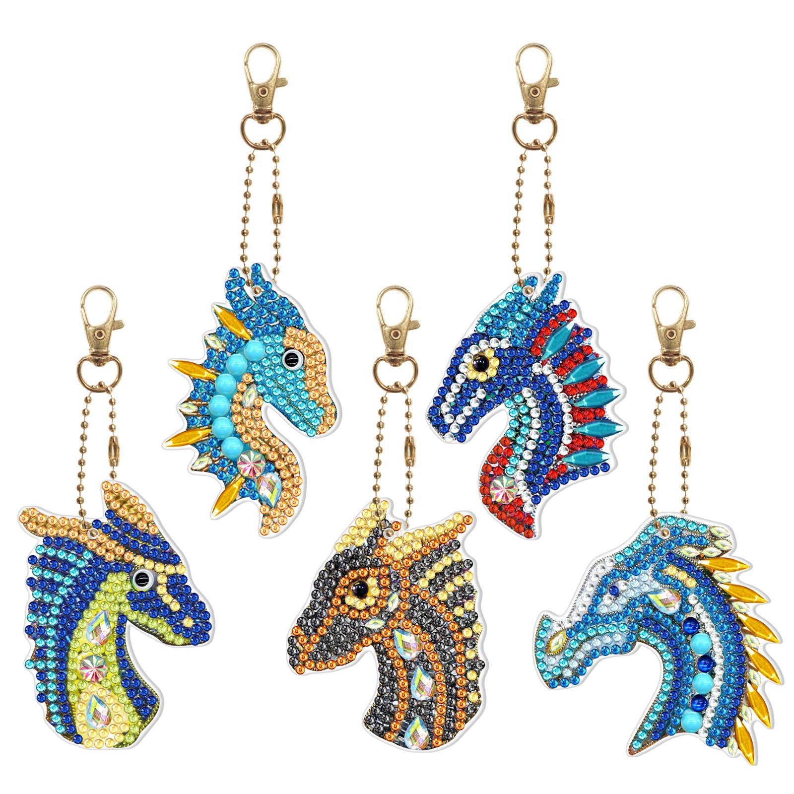 5d Diamond Painting Keychain Acrylic Double Sided Point Drill
