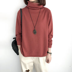Loose Turtleneck Women's Thin And Thin Bottoming Sweater