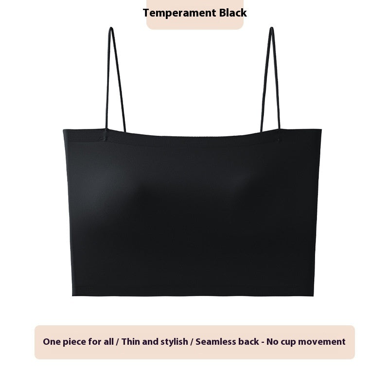 Women's Solid Color Chest Cushion Beautiful Back And Strapless