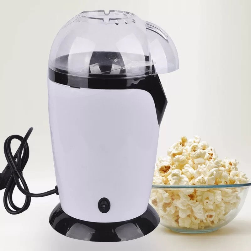 Mini popcorn maker machine for home – removable chute butter warming tray