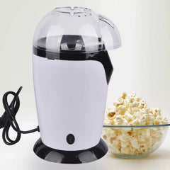 Mini popcorn maker machine for home – removable chute butter warming tray