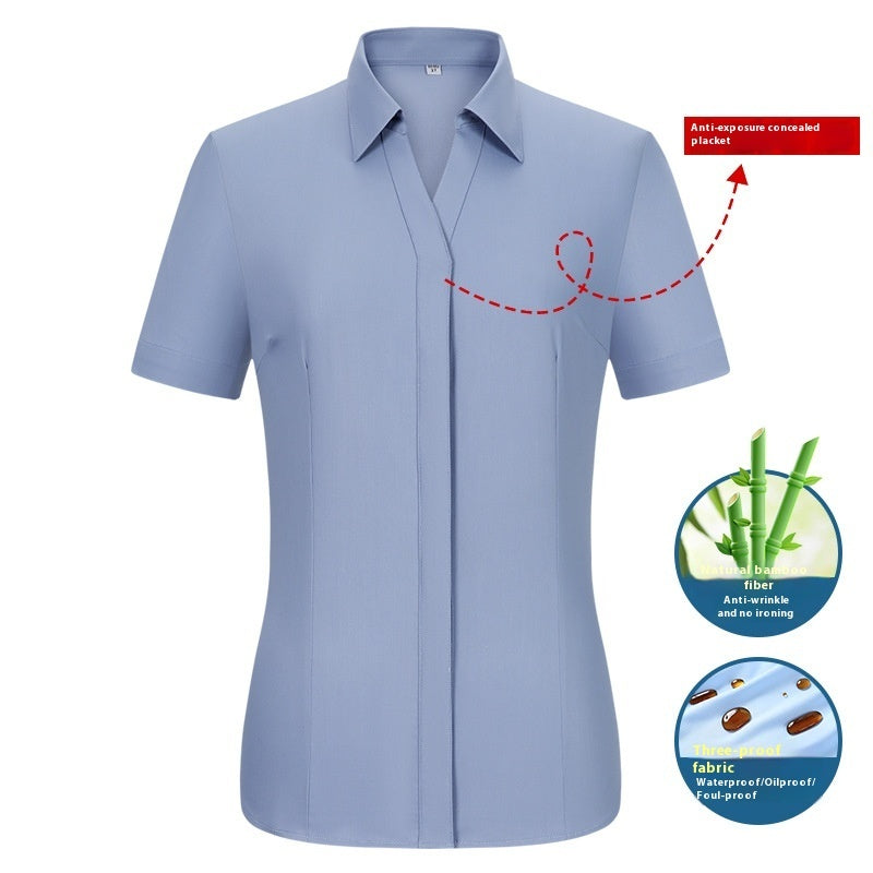 Men's  Short Sleeves Are Waterproof, Oil Resistant And Stain Resistant