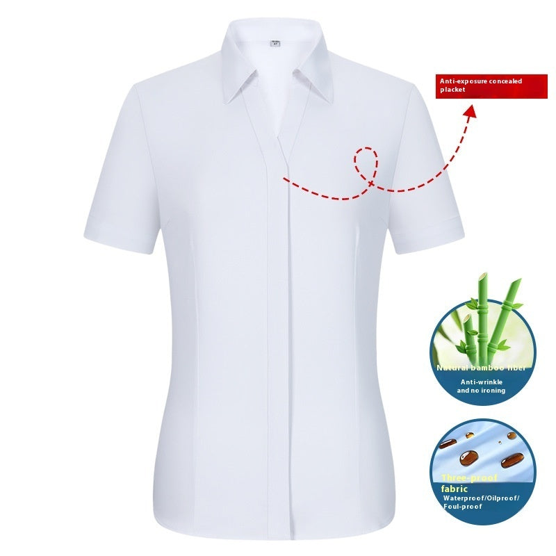 Men's  Short Sleeves Are Waterproof, Oil Resistant And Stain Resistant