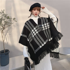 Fashion Casual Women's Plaid Warm Shawl Scarf