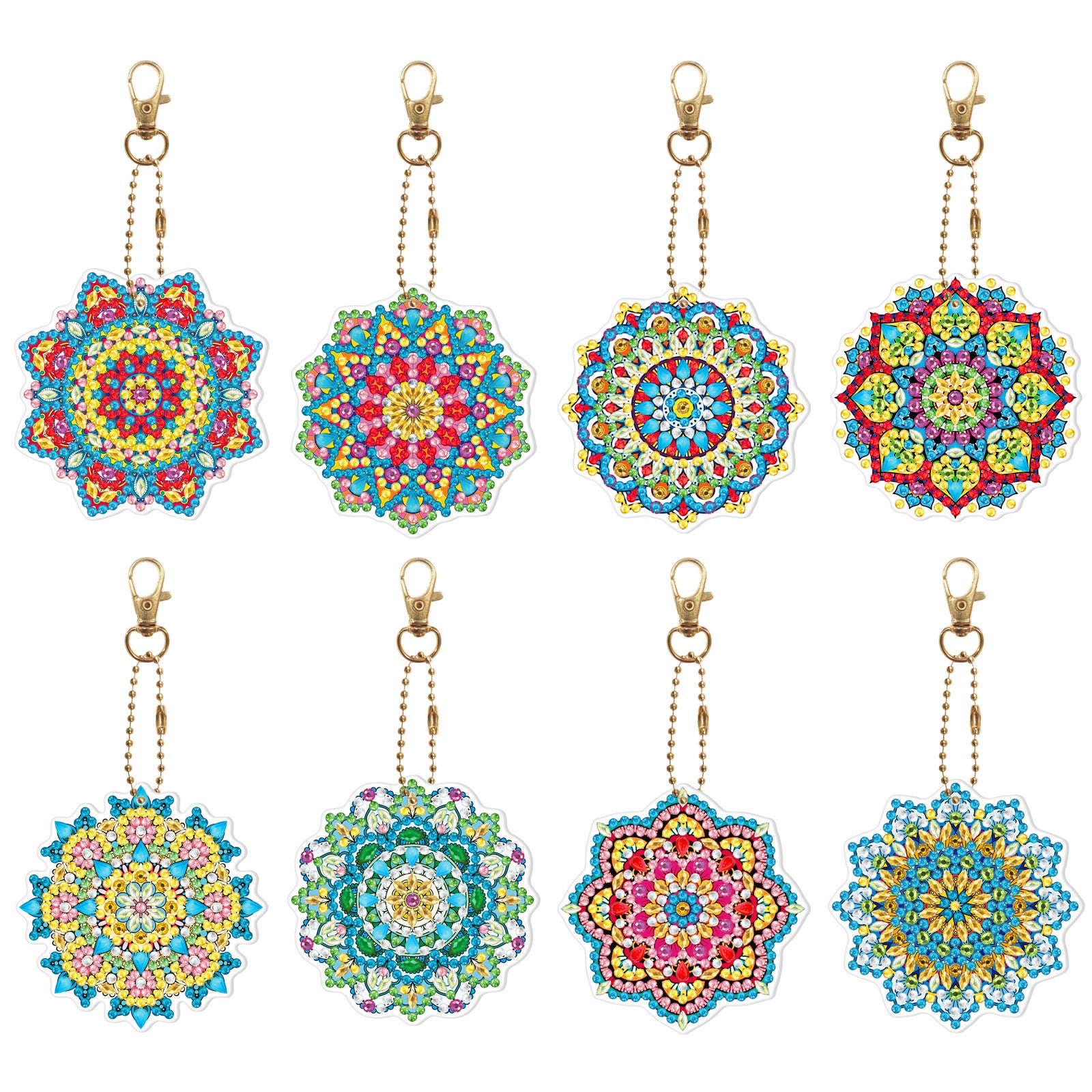 5d Diamond Painting Keychain Acrylic Double Sided Point Drill