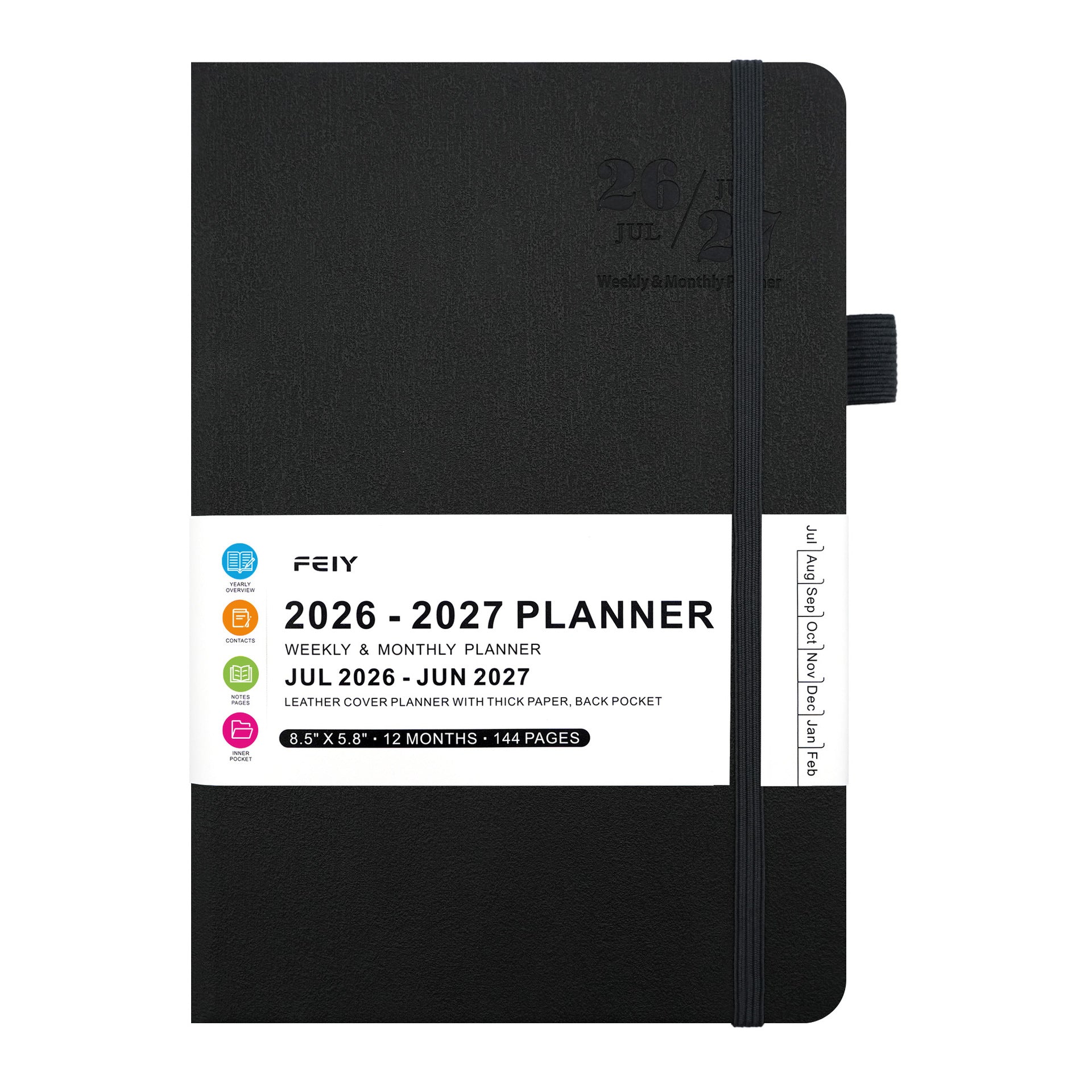 2026 2027 weekly planner notebook – Pick N Drop gift USA Europe