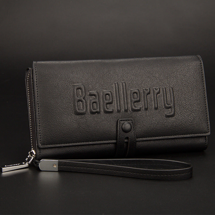 Large capacity wallet handbag for men – organized storage phone documents