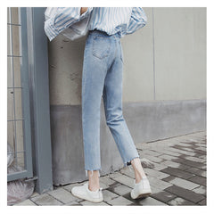 Fall New Style Jeans Women's Straight Leg Women