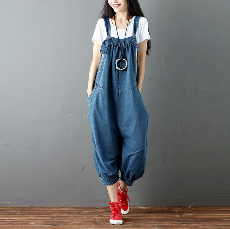 Women Casual Drop Crotch Jumpsuits