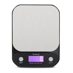 Kitchen precision electronic scale – 5kg 10kg battery powered front view