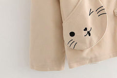 Embroidered Hooded Cotton Jacket