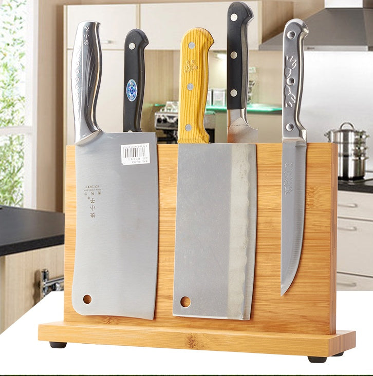 Magnetic knife holder for kitchen – raw cooked food knife separation