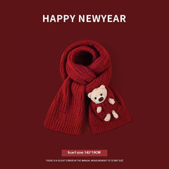 Short Knitted Handmade Small Scarf Women