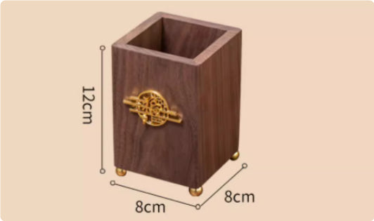 Walnut wood jewelry storage box – three layer large storage detail