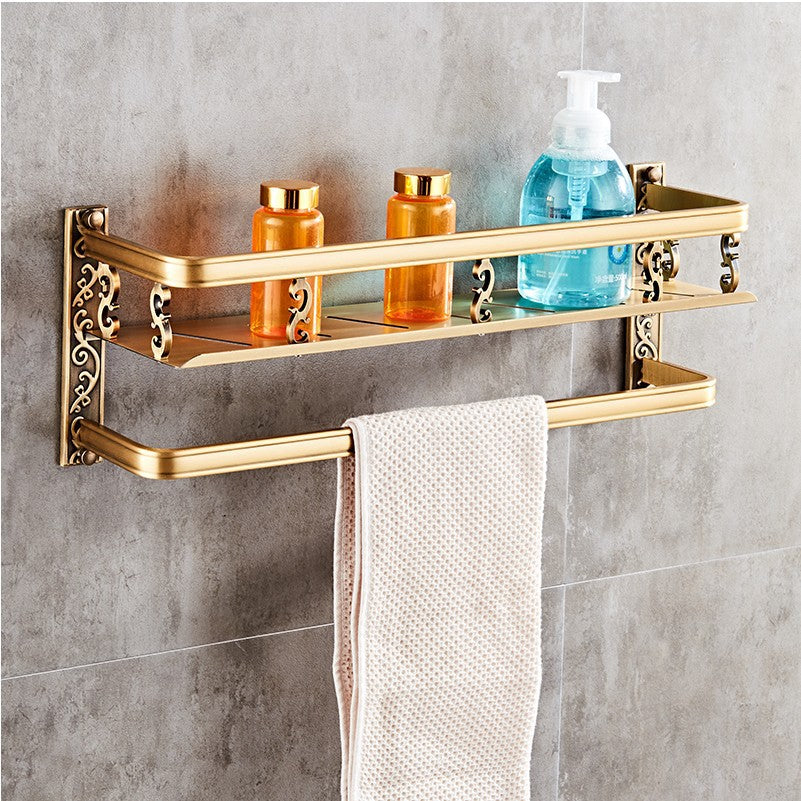 European bathroom shelf space aluminum wall – anodized surface drawing finish