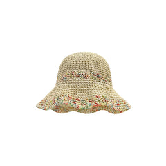 Colorful Straw Hat Female Summer Outing Beach Hat Outdoor Sunscreen Sun Hat