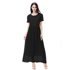 Fashion Solid Color Ladies Long Skirt Dress