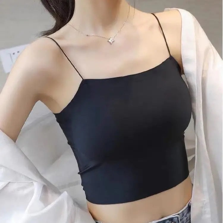 Women's Summer Inner Wear Bra Strap Bra Pad Back Shaping Base Tube Top