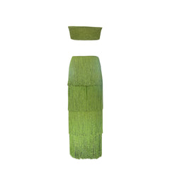 Tube Top Tassel Dress Two-piece Set