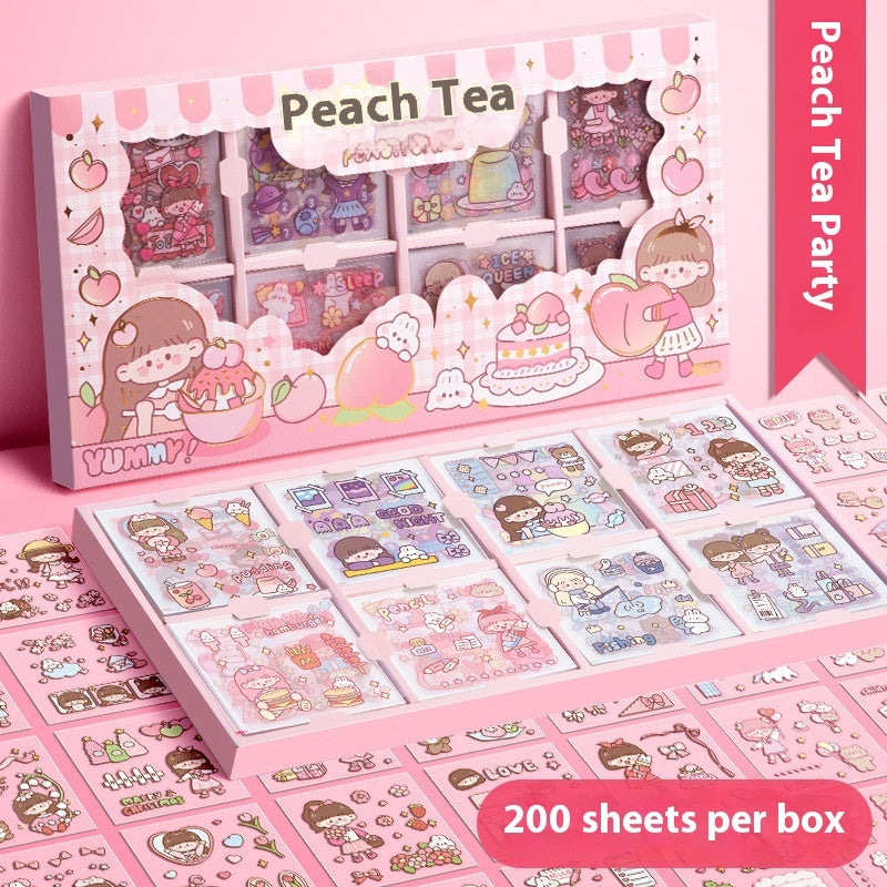 Waterproof cartoon stickers pack 200 pcs – scrapbook laptop phone case