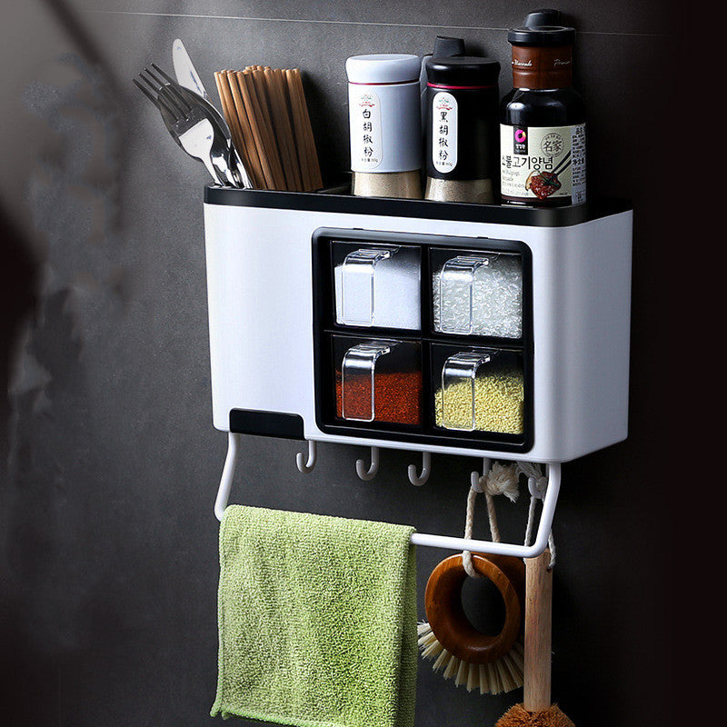 Punch-free kitchen wall shelf – ABS durable lightweight material
