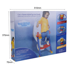 Baby potty training toilet seat ladder – 36x31x49cm ergonomic contoured seat