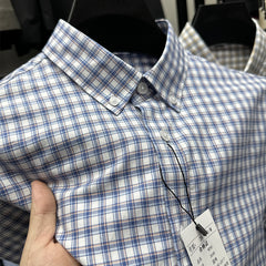 Men's Spring And Autumn Clothing Casual Plaid Pure Cotton Shirt