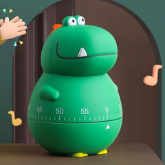 Student timer alarm clock for kids – cute dragon mechanical desk clock front view